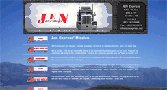 Desktop Screenshot of jenexpress.net